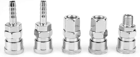 18PCS Air Compressor Connector Quicks Release Assembly, Japanese Type, 1/4 Inch Female Male Thread in Kuwait