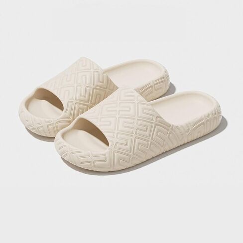 Cloud Slides for Women and Men, Platform Slides Slippers, Non-Slip Quick Drying Soft Lightweight Shower Shoes, Thick Sole Open Toe Slides Sandals in Kuwait