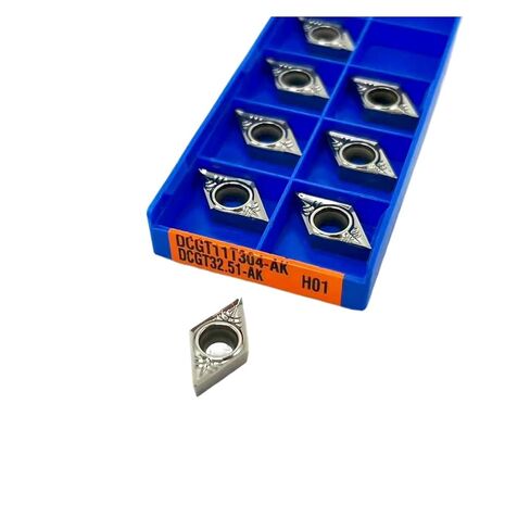 High Toughness Turning Blade Machine Accessories 10PCS DCGT11T304 DCGT11T308 DCGT11T302-AK H01 Hard Alloy Aluminum External Turning Tools Lathe(DCGT11T302-AK H01) in Kuwait
