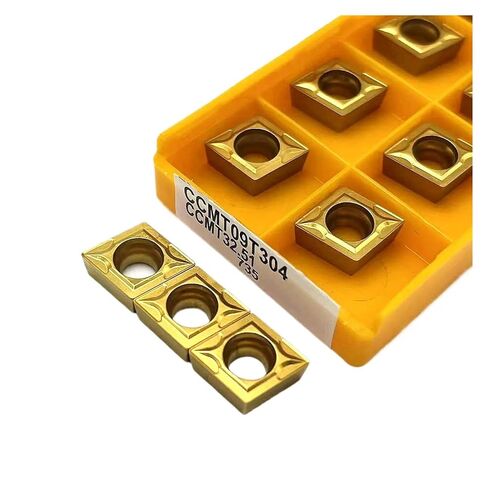 High Toughness Turning Blade Machine Accessories 10PCS CCMT09T304 CCMT09T308 15TF 735 6020 Lathe Cutter Internal Hard Alloy Turning Tools(CCMT09T308 6020) in Kuwait
