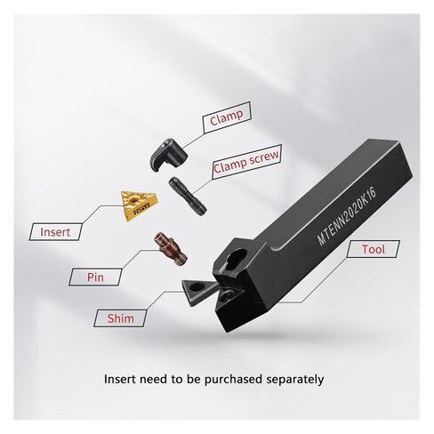 High Toughness Turning Blade Machine Accessories 1PCS MTENN2020K16 External Turning Tool Lathe Bar Holder Cutting Cutter in Kuwait