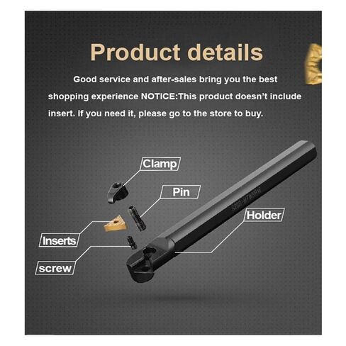Indexable Lathe Carbide Insert 1PCS S16Q-SDJCR11 Alloy Steel Boring Bar Screw Type Internal Turning Tool Holder in Kuwait