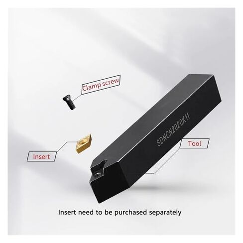 Indexable Lathe Carbide Insert 1PCS SDNCN2020K11 Alloy Steel External Turning Tool Holder Lathe Cutting Cutter Bar in Kuwait