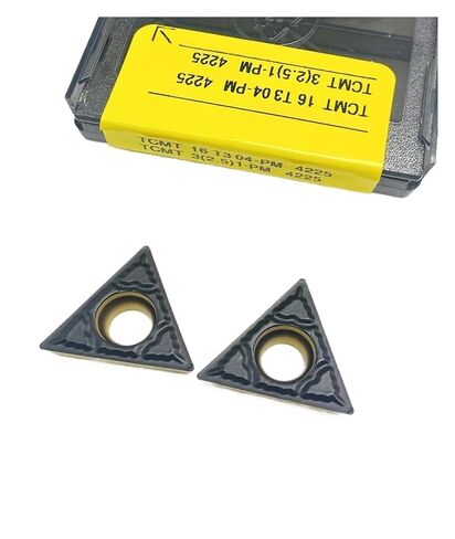 Indexable Lathe Carbide Insert 10PCS TCMT16T304-PM 4225 Hard Alloy External Turning Tool High Hardness Blade Cutting Tools Milling in Kuwait