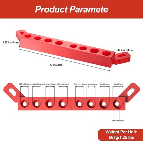 SWER 8-Slot Screwdriver Holder Compatible with Milwaukee PACKOUT Side Rails | Free up toolbox space and keep 8 screwdrivers ready to grab; dual adjustable holders secure to PACKOUT rails with M4 screws in Kuwait