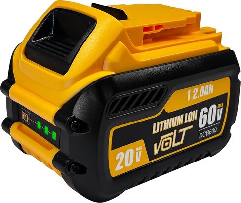 DZEKO 12Ah Replacement Battery for Dewalt 20V/60V Max Batteries Compatible with DCB606 DCB609 DCB612 DCB200 DCB206 DCB207 Battery Packs for Dewalt 20V/60V Tools and Chargers (2 Packs) in Saudi Arabia