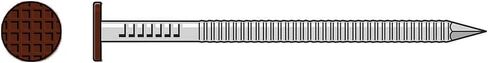 Simpson Strong-Tie S8SNDB1-2-1/2" x .092 304SS Siding Nail, Dark Brown 196ct in Kuwait