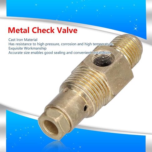 Air Compressor Check Valve Replacement, Cast Iron Material, High Pressure Resistance, Smooth Installation for Z-0.036 Exhaust Pipe in Kuwait