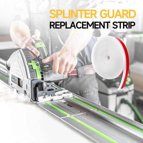 Splinter Guard Replacement Strip Fit for Track Saw Guide Rail | 236" long, Tear-resistant ,Thickness Tape Strip,Track Rail Saw Accessories Transparent in Kuwait