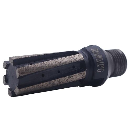 GRINCUTREX D25*50T CNC Diamond Finger Bit Segmented Counter Sink Drill Milling Cutter Router for Granite and Marble with 1/2 Gas Thread in Kuwait