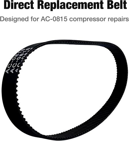 AC-0815 Air Compressor Timing Belt Compatible with Porter Cable Craftsman DeWalt DeVilbiss Sears Black Decker, Replaces CAC-1311 CAC-1342 Oil Free Compressor Belt in Kuwait