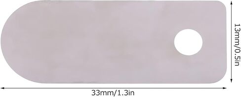 10 Pcs Air Compressor Valve Plate, Aluminum Material Tongue Shape Metal Air Compressor Accessory for Air Compressor Replacement Accessory(Short valve plate 13 * 33mm) in Kuwait