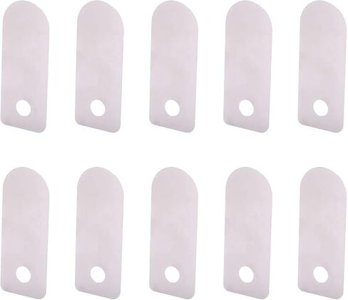 10 Pcs Air Compressor Valve Plate, Aluminum Material Tongue Shape Metal Air Compressor Accessory for Air Compressor Replacement Accessory(Short valve plate 13 * 33mm) in Kuwait