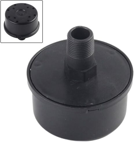 16mm Male Thread Air Compressor Muffler, Intake Filter Silencer with Clinker and Sponge Element for Piston Air and Small Compressor, 59x33mm in Kuwait