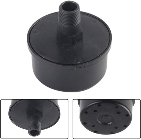 16mm Male Thread Air Compressor Muffler, Intake Filter Silencer with Clinker and Sponge Element for Piston Air and Small Compressor, 59x33mm in Kuwait