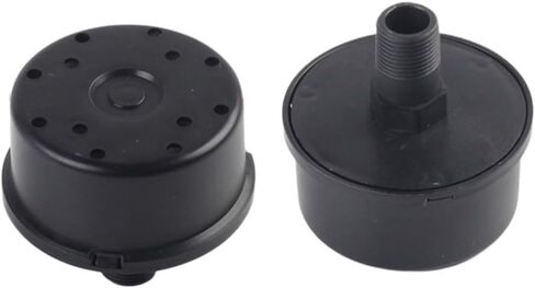 16mm Male Thread Air Compressor Muffler, Intake Filter Silencer with Clinker and Sponge Element for Piston Air and Small Compressor, 59x33mm in Kuwait
