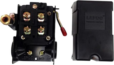 Replacement E112732 Four Port Pressure Switch 140PSI On 175PSI Off with Unloader Valve Compatible with S anborn Air Compressor in Kuwait