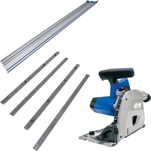 Kreg Adaptive Cutting System Plunge Cut Track Saw with 62" Guide Track & Connectors – Corded 12-Amp – Straight Splinter-Free Cuts in Plywood, Hardwood and Sheet Goods in Kuwait