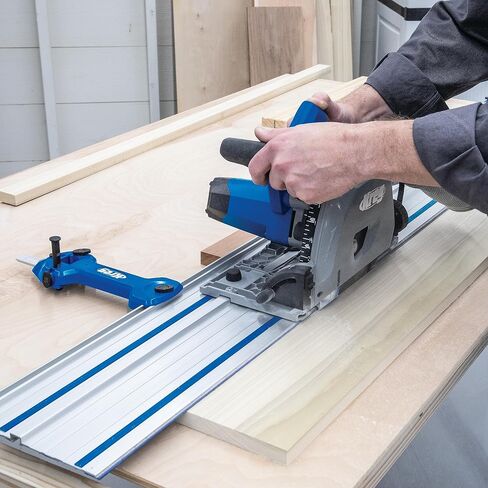 Kreg Adaptive Cutting System Plunge Cut Track Saw with 62" Guide Track & Connectors – Corded 12-Amp – Straight Splinter-Free Cuts in Plywood, Hardwood and Sheet Goods in Kuwait
