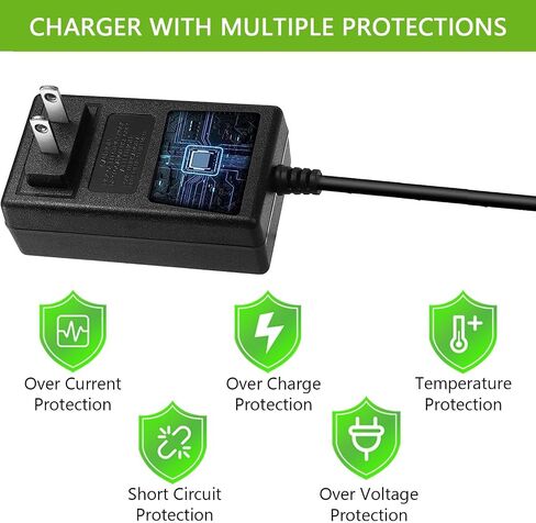 21V Battery Charger, Fast Charging for 20V/21V Lithium Battery Power Tools, Mini Chainsaw, Electric Drills, Wrenches, Screwdrivers, 6.6ft Charging Cord, Overload Protection in Kuwait