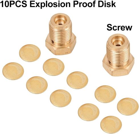 High Pressure Explosion-Proof Valve Disks for YONG HENG 30MPa Air Compressor, Steel Replacement Kit Spare Parts, 8.9mm, 10-Pack in Kuwait