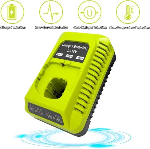 P117 18-Volt Rapid Charger Replace for Ryobi 12V-18V Battery One+ Lithium-Ion/NiCad/NiMh Battery P102 P108 P189 P197 P103 P105 P107 P190 P191 PBP002 PBP005 in Kuwait