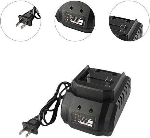 21V Battery Charger Universal Charger with Light Indicator Efficient Portable Electric Tool Charging Station, US Plug in Kuwait