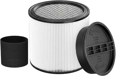 2 Pack 90304 Filters Kit for Shop Vac Most 5 Gallon Wet/Dry Vacuum Cleaners | High Compatibility, HEPA Material, 99% High-Efficiency Filtration, Washable & Reusable, Protect Motor, Tool-free Installation in Kuwait