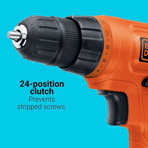 BLACK+DECKER LD120VA 20-Volt Max Lithium Drill/Driver with 30 Accessories (Renewed) in Kuwait