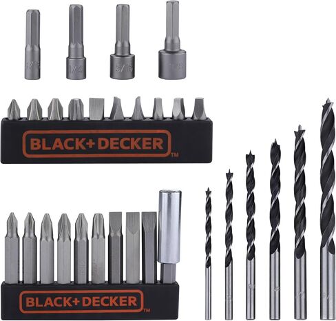 BLACK+DECKER LD120VA 20-Volt Max Lithium Drill/Driver with 30 Accessories (Renewed) in Kuwait