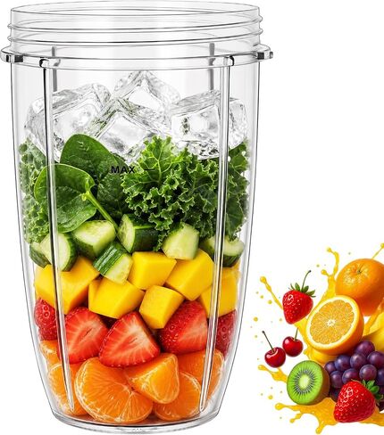 أكواب بديلة لقطع غيار Nutribullet، أكواب خلاط 24oz متوافقة مع خلاط NutriBullet 600w و900w in Kuwait
