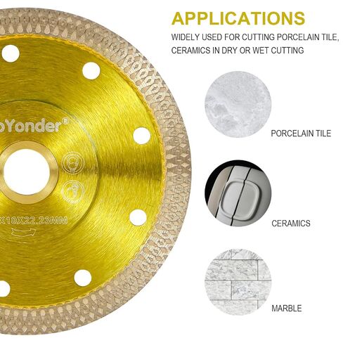 GoYonder 5" Super Thin Diamond Ceramic Saw Blade Porcelain Cutting Blade for Cutting Ceramic Or Porcelain Tile in Kuwait