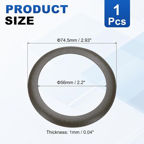 HARFINGTON Air Compressor Compression Piston Ring 74.5mm OD 56mm ID 1.0mm Thickness Universal Air Compressor Replacement Piston Ring Seal for Air Pump Systems, Silver in Kuwait