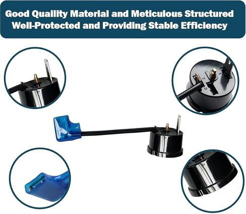 2Pcs 2HP 1500W Compressor Overload Protectors with Wires and Plug Sleeves for AC RV Dehumidifier Overheating Protector for Air Conditioner Universal Applicable Replacement Part in Kuwait