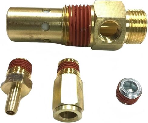 AJ006100RG Air Compressor Check Valve kit - For Kobalt CAMPBELL HAUSFELD Compressor part XC802000 XC001900SV XC802100 XC602000 - In-Tank Check Valve Replace - 1/2'' TUBE INLET X 1/2'' MALE PIPE THREAD in Kuwait