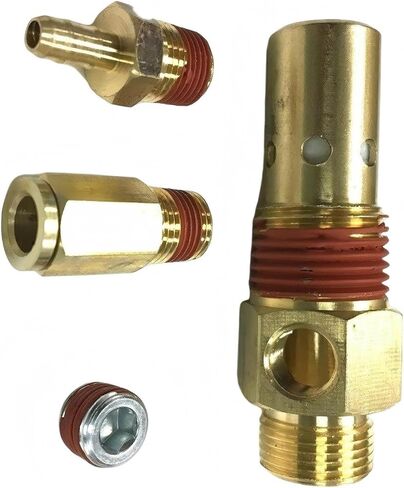 AJ006100RG Air Compressor Check Valve kit - For Kobalt CAMPBELL HAUSFELD Compressor part XC802000 XC001900SV XC802100 XC602000 - In-Tank Check Valve Replace - 1/2'' TUBE INLET X 1/2'' MALE PIPE THREAD in Kuwait