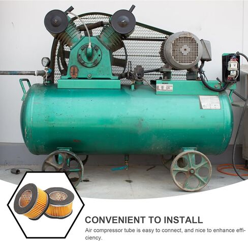STOBAZA Air Compressor Filter Elements and Universal Compatibility 2pcs Replacement with Dual Cylinder Design Filter Paper Material for Enhanced Air Pump Performance in Household in Kuwait