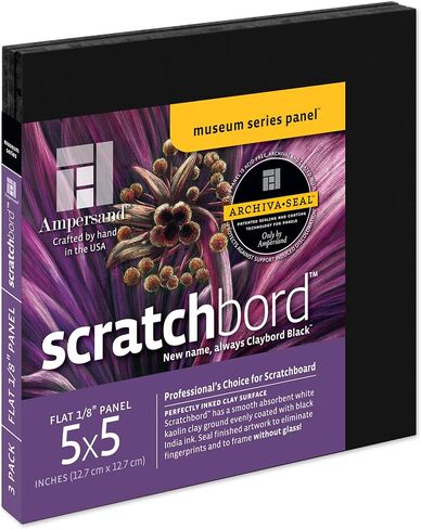 Ampersand Scratchbord 5 in. x 5 in. pack of 3 in Saudi Arabia