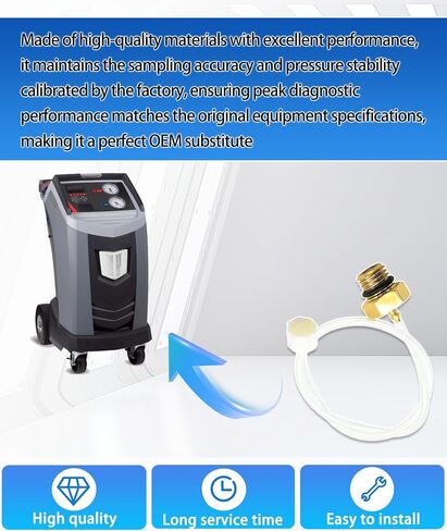 16106 Refrigerant Identifier Sample Hose compatible with Robinair 1234yf AC Machines GE-50300, 10500, AC1234-6, ACR325M, AC1234-4 in Kuwait