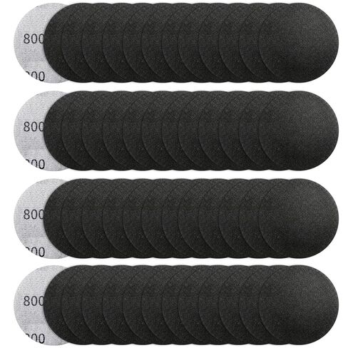 50 Pcs 2" Wet Dry Sandpaper, 2000 Grit, Hook & Loop | Silicon Carbide Orbital Sander Pads, Wet Dry Round Sanding Discs, No Hole, Abrasive Paper for Auto, Metal & Woodworking in Kuwait