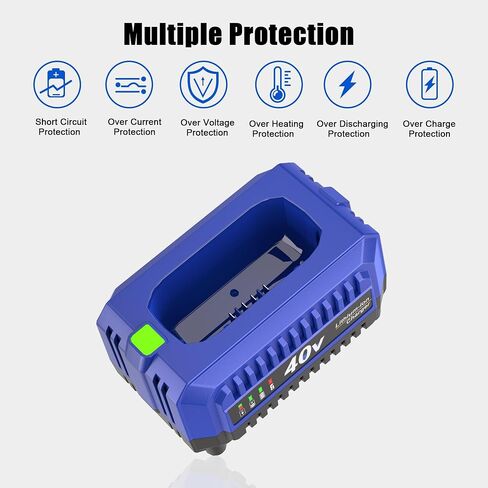 KUNLUN 40V Charger, Relacement for Kobalt 40V Lithium-ion Battery Charger | Perfectly Compatible with Kobalt 40V Battery, Fast Charging, Kobalt 40V Outdoor Tool Replacement Charger in Kuwait