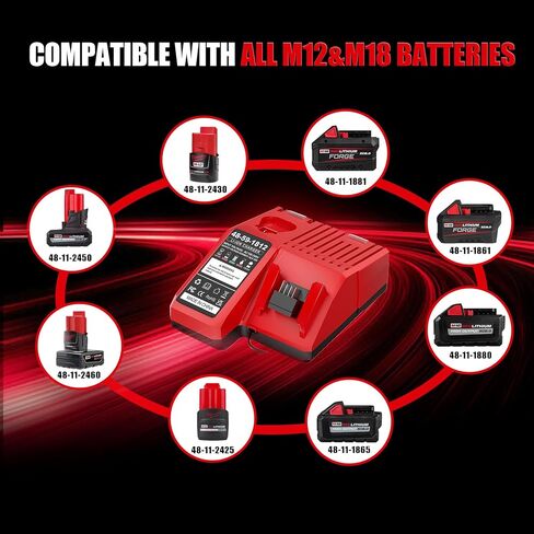 Replacement for Milwaukee M12&M18 Charger 48-59-1812 48-59-1810 48-59-1808 in Kuwait