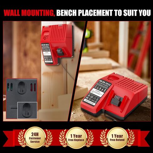 Replacement for Milwaukee M12&M18 Charger 48-59-1812 48-59-1810 48-59-1808 in Kuwait