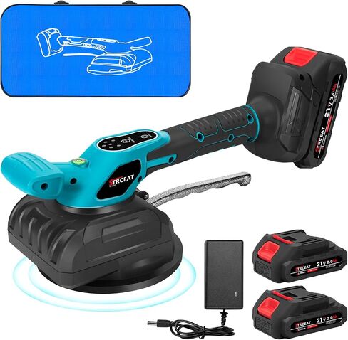 Tile Vibration Tool: Vibration Leveling Machine 5speed Adjustable Tile Tiler Hand-held Tile Tiling Machine Tile Vibration Tiling Machine For Laying Floor Wall Larger Tiles, Tile Installers DIYer in Kuwait