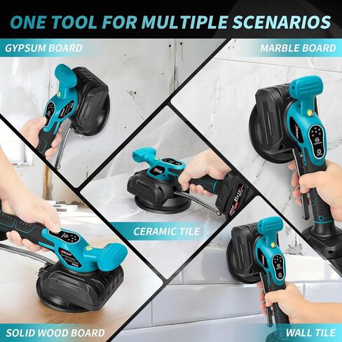 Tile Vibration Tool: Vibration Leveling Machine 5speed Adjustable Tile Tiler Hand-held Tile Tiling Machine Tile Vibration Tiling Machine For Laying Floor Wall Larger Tiles, Tile Installers DIYer in Kuwait