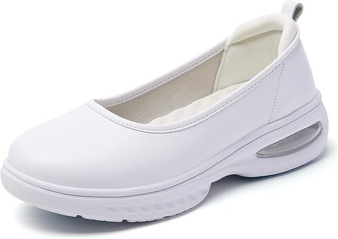 Women's Air Cushion Nurse Shoes Slip-On Comfortable Work Shoes Breathable Non-Slip Platform Wedge Shoes Casual Daily Walking in Kuwait