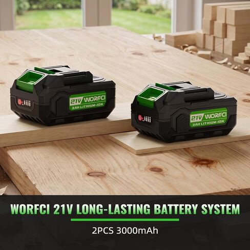 Cordless Reciprocating Saw with 2Pcs Batteries, Brushless Electric Wood Saw with 3500 SPM Variable Speed, 4 Saw Blades, Storage Box, Tool‑Free Blade Change for Cutting Wood, PVC, Metal in Kuwait