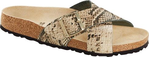 Birkenstock Women's Siena Leather sandal, Snake Beige, 41 N EU in Kuwait