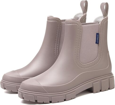 XZV Rain Boots Women Ankle Chelsea Boots Lightweight Non Slip Rubber Garden Boots for Women Slip On Outdoor Work Booties in Kuwait