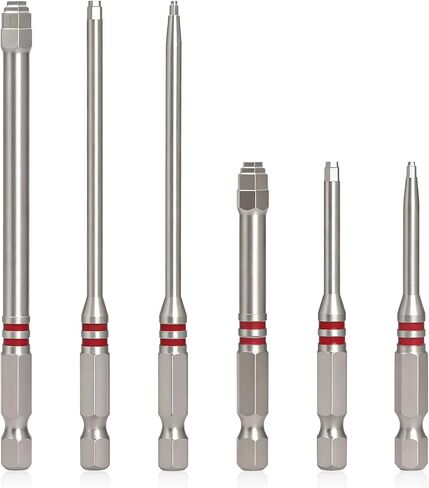 6Pcs Pagoda-Shaped Magnetic Hex Screwdriver Drill Bit Set, Pagoda-Shaped High-Strength Design, Power Bits for Electric Drills and Wrenches, Multiple Sizes in Kuwait